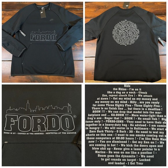 Nike Tech Fleece United States Marine Corps New York Crewneck - Picture 1 of 7